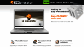 What Ezgenerator.com website looked like in 2023 (1 year ago)