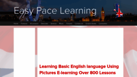 What Easypacelearning.com website looked like in 2023 (1 year ago)