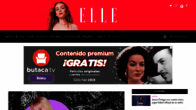 What Elle.mx website looked like in 2023 (1 year ago)