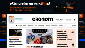 What Ekonom.cz website looked like in 2023 (1 year ago)