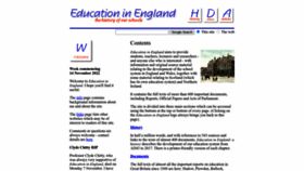 What Educationengland.org.uk website looked like in 2023 (1 year ago)