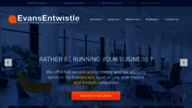 What Evansentwistle.co.uk website looked like in 2023 (1 year ago)