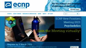 What Ecnp.eu website looked like in 2023 (1 year ago)