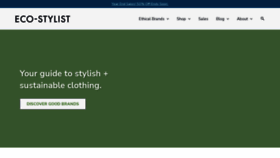 What Eco-stylist.com website looked like in 2023 (1 year ago)