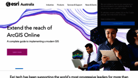 What Esriaustralia.com.au website looked like in 2023 (2 years ago)