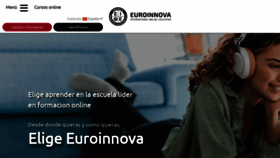 What Euroinnova.edu.es website looked like in 2023 (1 year ago)