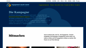 What Engagement-macht-stark.de website looked like in 2023 (3 years ago)