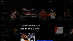 What Espn3.com website looked like in 2023 (1 year ago)