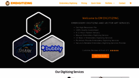 What Emdigitizing.com website looked like in 2023 (1 year ago)