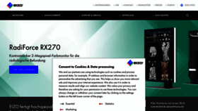 What Eizo.de website looked like in 2023 (1 year ago)