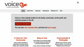 What E-voice.org.uk website looked like in 2023 (1 year ago)