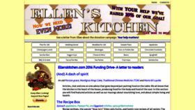 What Ellenskitchen.com website looked like in 2023 (1 year ago)