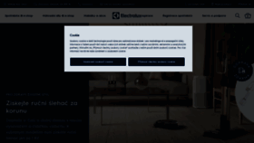 What Electrolux.cz website looked like in 2023 (1 year ago)