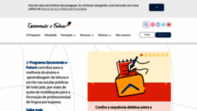 What Escrevendoofuturo.org.br website looked like in 2023 (1 year ago)