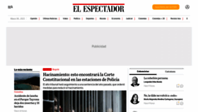 What Elespectador.com website looked like in 2023 (1 year ago)