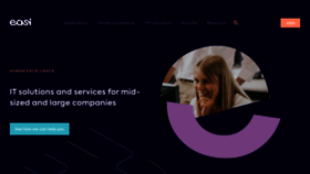 What Easi.net website looked like in 2023 (3 years ago)