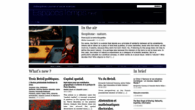 What Espacestemps.net website looked like in 2023 (1 year ago)