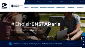 What Ensta-paristech.fr website looked like in 2023 (1 year ago)