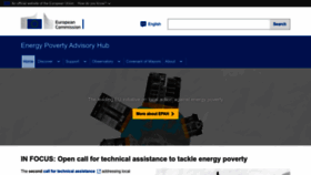 What Energypoverty.eu website looked like in 2023 (1 year ago)