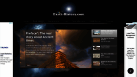 What Earth-history.com website looked like in 2023 (1 year ago)