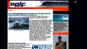 What Epicsurf.de website looked like in 2023 (1 year ago)