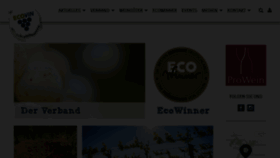 What Ecovin.de website looked like in 2023 (1 year ago)