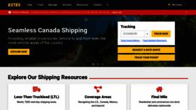 What Estes-express.com website looked like in 2023 (2 years ago)