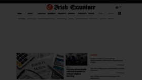 What Examiner.ie website looked like in 2023 (1 year ago)