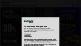 What Europris.no website looked like in 2023 (1 year ago)
