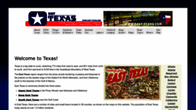 What East-texas.com website looked like in 2023 (2 years ago)