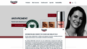 What Eucerin.co.uk website looked like in 2023 (1 year ago)