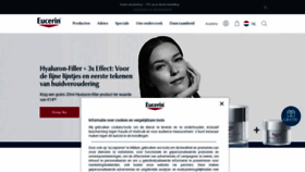 What Eucerin.nl website looked like in 2023 (1 year ago)
