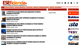 What Eseficiencia.es website looked like in 2023 (1 year ago)