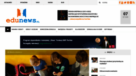 What Edunews.pl website looked like in 2023 (1 year ago)
