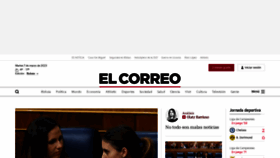 What Elcorreodigital.com website looked like in 2023 (1 year ago)