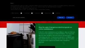 What Electricalsafetyfirst.org.uk website looked like in 2023 (1 year ago)
