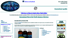 What Essentialoils.co.za website looked like in 2023 (1 year ago)