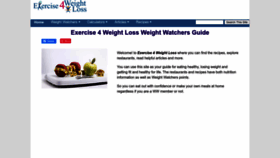 What Exercise4weightloss.com website looked like in 2023 (1 year ago)