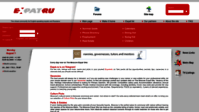 What Expat.ru website looked like in 2023 (1 year ago)