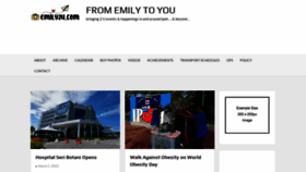 What Emily2u.com website looked like in 2023 (1 year ago)