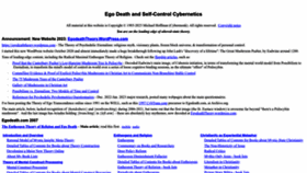 What Egodeath.com website looked like in 2023 (1 year ago)