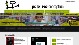 What Eco-conception.fr website looked like in 2023 (1 year ago)