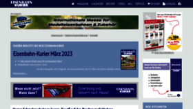 What Eisenbahn-kurier.de website looked like in 2023 (1 year ago)