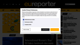 What Eureporter.co website looked like in 2023 (1 year ago)