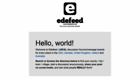 What Edefeed.com website looked like in 2023 (2 years ago)