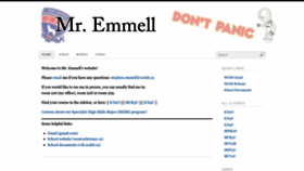 What Emmell.org website looked like in 2023 (1 year ago)