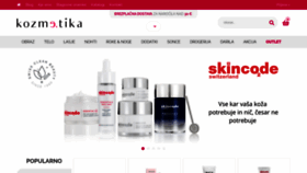 What E-kozmetika.si website looked like in 2023 (1 year ago)