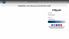 What Eoffice.nust.edu.pk website looked like in 2023 (3 years ago)