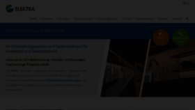What Elektra.de website looked like in 2023 (1 year ago)