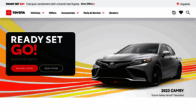 What Exploretoyota.com website looked like in 2023 (1 year ago)